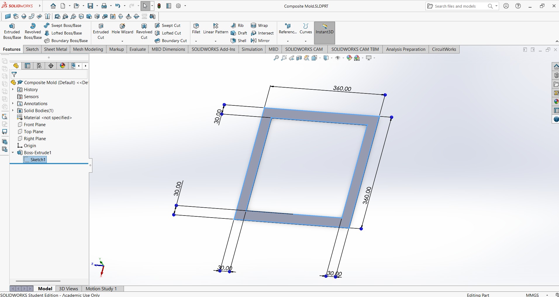 Composite Mold solidworks